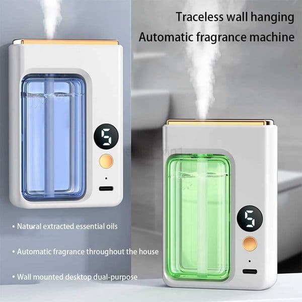 Automatic Diffuser Aromatherapy Car Perfume with Display Essential Oil Humidifier Bathroom Deodorization Air Freshener Jasmine Y240803