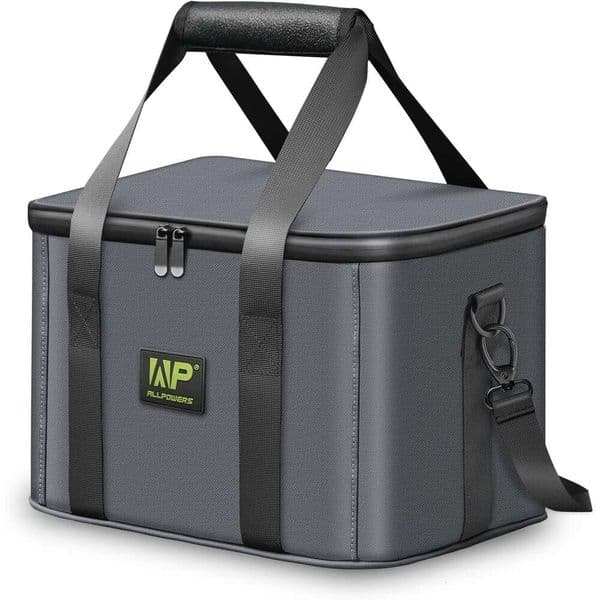 ALLPOWERS Portable Carry Bag for R600 S300 Explorer 240 EB3A Portable Powerstation Battery Case with Waterproof Compartment