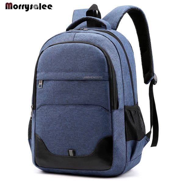 Fashion Men Boys Large Backpack Solid Business Fashion Male Zipper Mesh Casual Travel Hiking Men's Backpack
