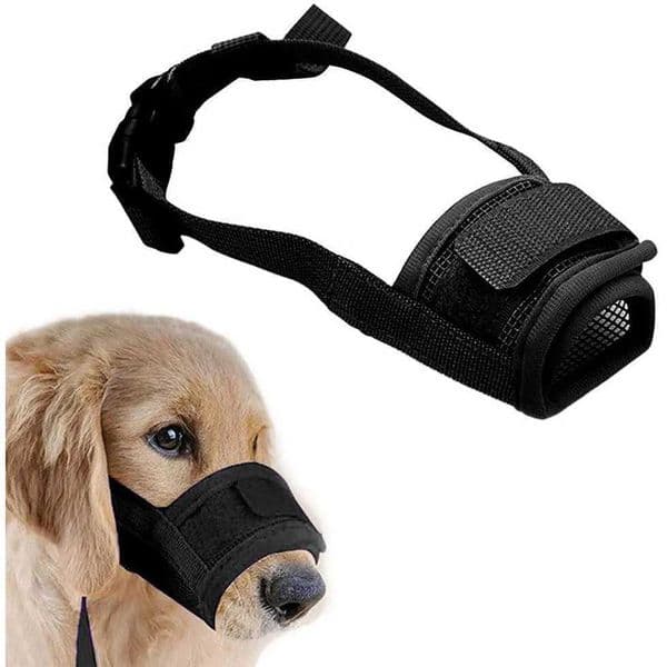 Anti Barking Dog Muzzle For Small Large Dogs Adjustable Mesh Breathable Pet Mouth Muzzles For Dogs Nylon Straps Dog Accessories Y240803