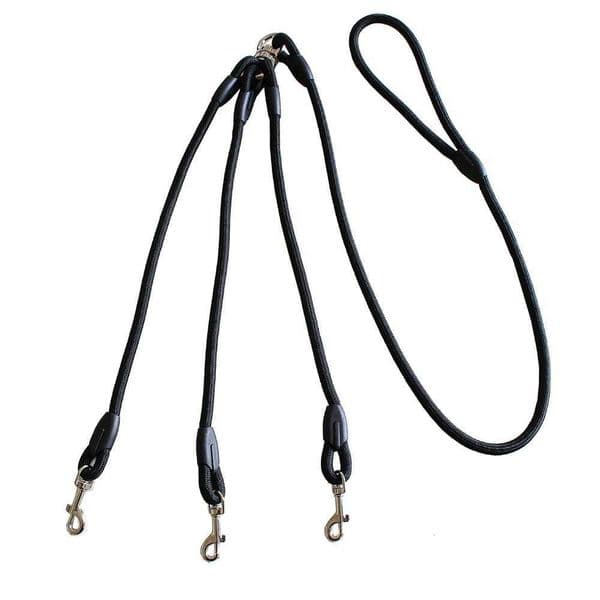 No Tangle 3 Dog Leash Triple Coupler Multi Way Splitter Nylon Dog Leash for Small Dogs Pet Multiple Leash for Walking 3 Puppies Y240803