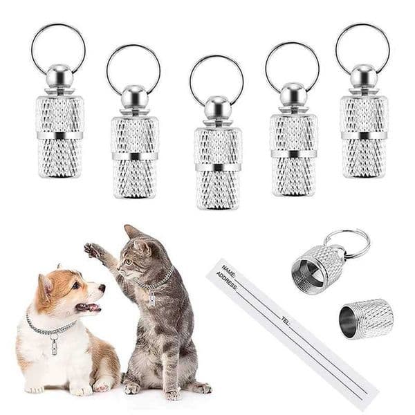 Personalized pet anti loss ID tag with name and address hanging tag cat and dog collar decoration accessories Y240803