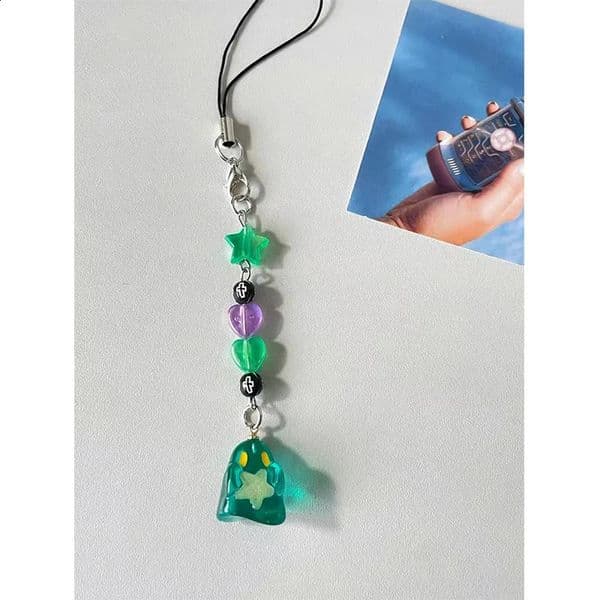 Cute GhostKey Chain Y2K Mobile Phone Chain Bag Pendant Fashion Jewelry Keychains Accessories Gift Korean INS Hip Hop Cool 240802