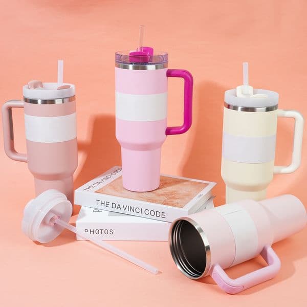 Heavy-Duty 40 oz G-Tumbler by gs Company Featuring Easy-Clean Design, Non-Slip Grip + Reusable Straw Accessory Y260529