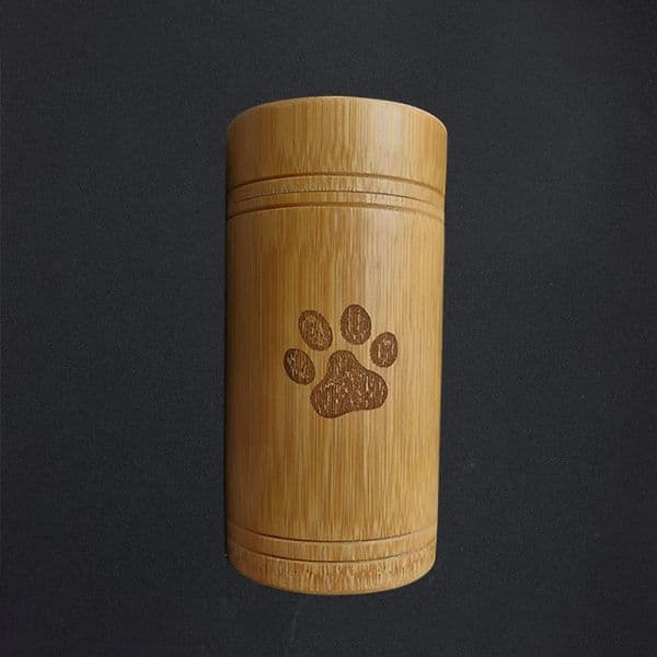 High Quality Bamboo Pet Urns Dog Paw Cat Foot Pattern Cremation Ashes Urn Keepsake Casket Columbarium Urns for Dogs Cat Animal 240805