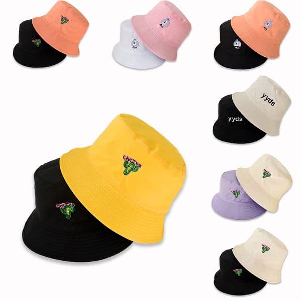 Designer Bucket Hat for Men Women Wide Brim Cap Sun Prevent Outdoor Beach Canvas Bucket Hat Designer Fashion Accessories Wholesale of double-sided hats women