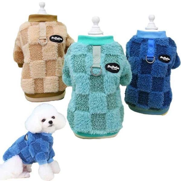 Soft Fleece Pet Clothes for Small Dogs Cats Vest Puppy Clothing French Bulldog Chihuahua Shih Tzu Costume Dog Accessories Y240806