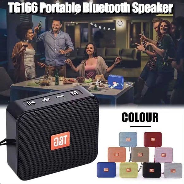 TG166 Portable Speaker Mini Wireless Soundbar Subwoofer Outdoor Indoor Loudspeaker Support TF Card FM Radio Waterproof Z250304