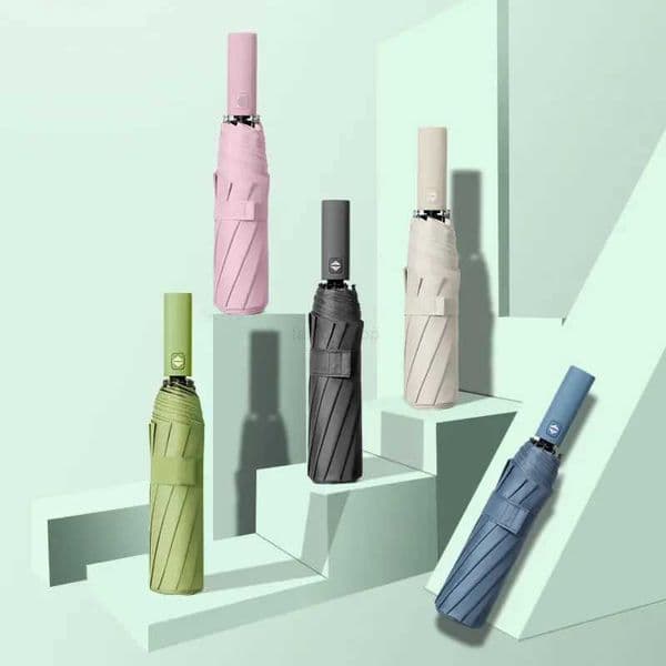12 Bone Morandi Fully Automatic Umbrella Black Glue Sunscreen Sun Umbrella Plus Sun Umbrella WholesaleXJ240806