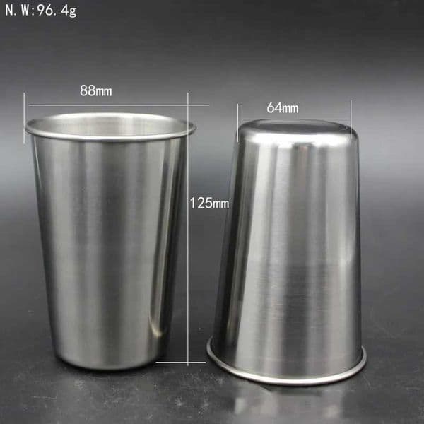 Beer Glass 500ml/600ml/700ml Metal Stainless Steel Wine Spirits Cup Creative Simple Verre Biere Rinser Mug Tiki GlassesM240803