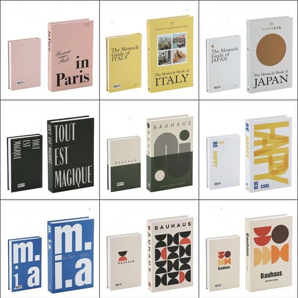 2024 Decorative Books for Rooms Vacation Style Fake Decorative Books Decorations Pography Props Book Models 240806