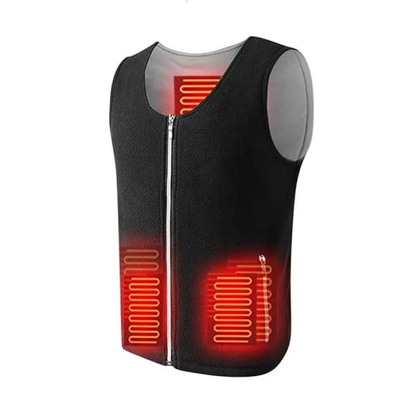 Smart USB Charging Electric Self Heating Vest for Men Women Thickness Camping Cycling Hiking Ski Heating Vest Winter Body Warmth 240807