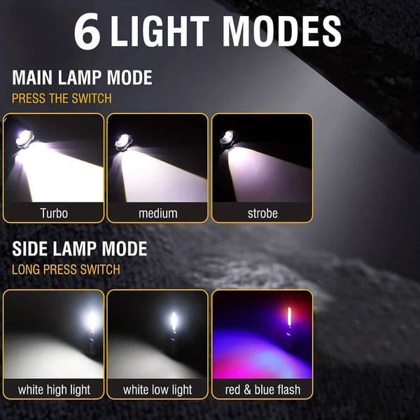 High power LED flashlight with built-in battery USB charging strong tactical flashlight outdoor camping light X2411091