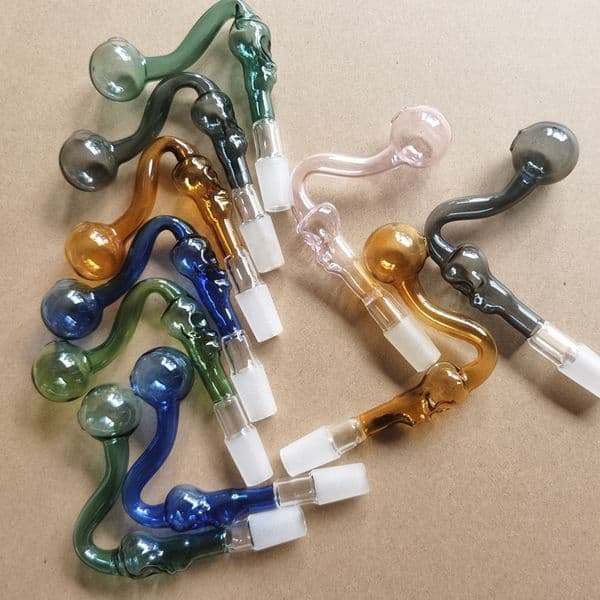 14mm Male Skull Bowls 14mm 19mm Male connector Glass Bowl Colorful Handicrafts