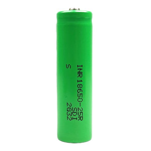 100% Authentic 25R 3.7V Rechargeable 18650 Battery 25R Button Top, Real 2500mAh
