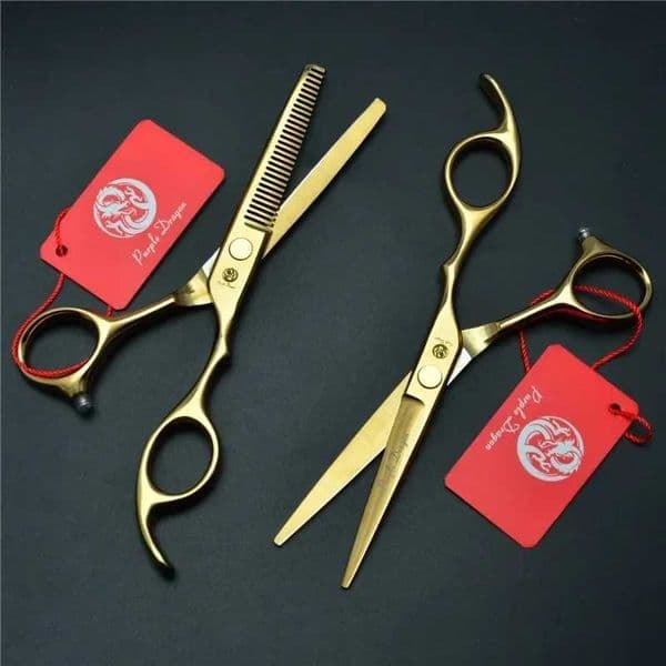 Hair Clipper 5.5/6 Gold Japanese Stainless Steel Hair Clipper Thin Hair Clipper SetXJ250403