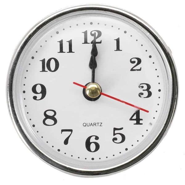 clock craftsmanship quartz movement 2-1/2 inch 65mm circular hour clock inserted into Mayitr small clock Roman/Arabic numerals W240806