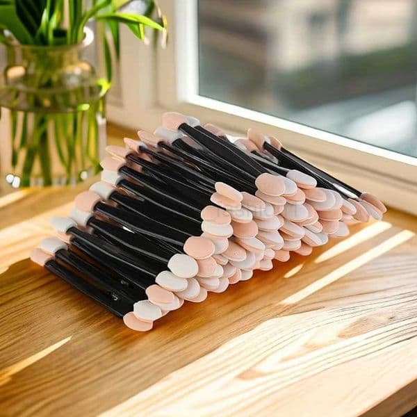 50/100/150Pcs Disposable Eye Shadow Brush Makeup Dual Sided Sponge Nylon Set Eye Shadow Brushes For Cosmetic Applicator MakeupXJ240807