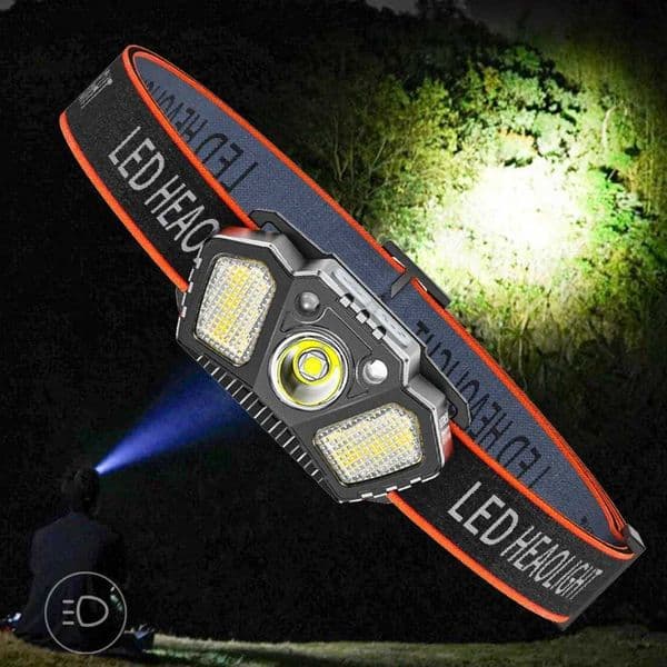 XPE+LED Headlight USB Smart Wave Induction Camping Head Flashlight Work LampsCL240807