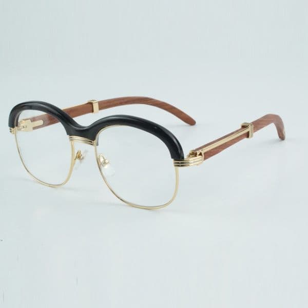 High quality natural color horn cross-browed sunglasses horn full frame fashion high-end sunglasses 1116728 Size 60-18-135 mm