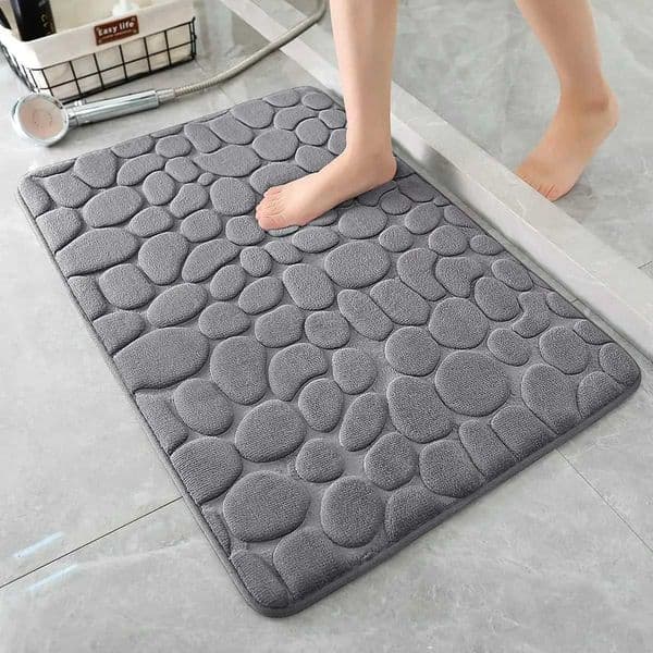 Mat Non-slip Carpets Cobblestone Embossed Bathroom Bath In Wash Basin Bathtub Side Floor Rug Shower Room Doormat Memory FoamXJ17