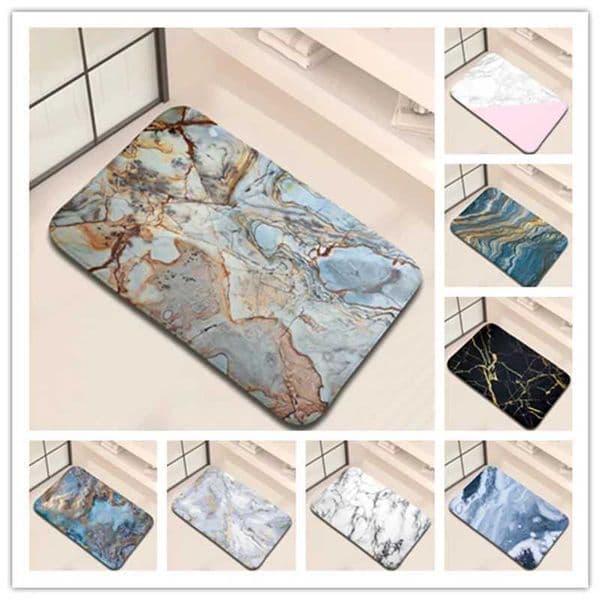 Marble Printing Door Mat Anti-slip Rugs for Bathroom Welcome Decor Carpet Kitchen Footpad Home Entrance Doormat Decorative RugXJ240807