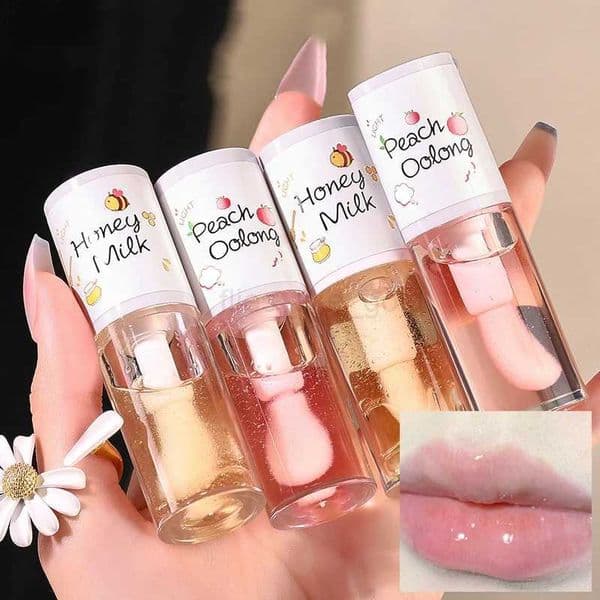Make up Korean beauty cosmetics lipstick gloss latex lipstick humectant jelly lipstick bright oil moisturizing cream big lip brush W240807
