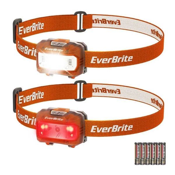 EverBrite LED Candy Colors Headlamp 5 Lighting Modes Headlamp Perfect for Running Camping Hiking With AAA batteryCL240807