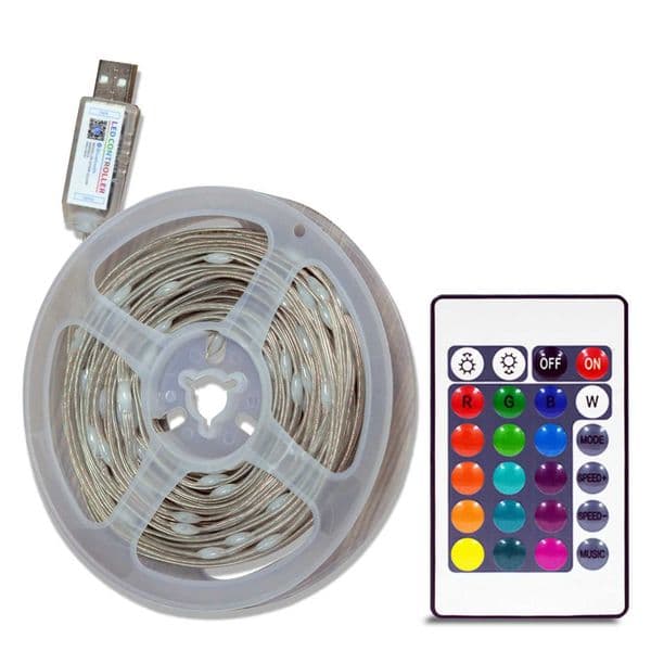 Fairy String Lights USB Christmas Decorative Light String Color Changing Lights For Bedroom Ceiling Halloween Christmas Y240807