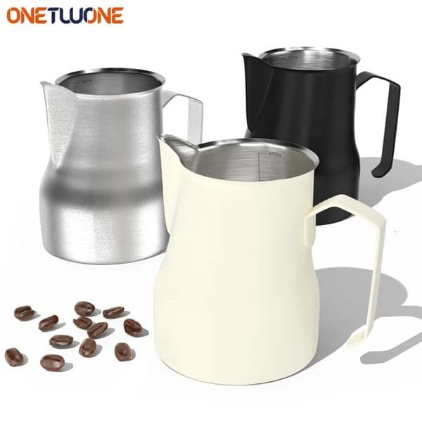 350500ml Stainless Steel Milk Frothing Pitcher Coffee Barista Frother Pitcher Espresso Steaming Frother Latte Cup Milk Jug 240808