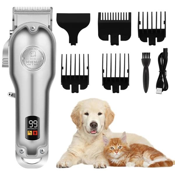 Digital Display Pet Hair Clipper Professional Cutting Machine Dog Trimmer Animal Grooming Shaver Cutter for Cats 240808