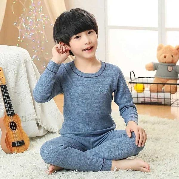 Designer 2026 NEW Child Boy Pajamas baby For 1-10 Years Winter Thermal Underwear Suit Baby Girl Baby Clothes Toddler Warm Sleepwear Kids Sleep Pyjamas Free Sh