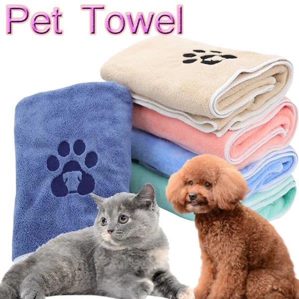 1 pet towel cat and dog bath soft cleaning strong absorbent puppy product mini 240808
