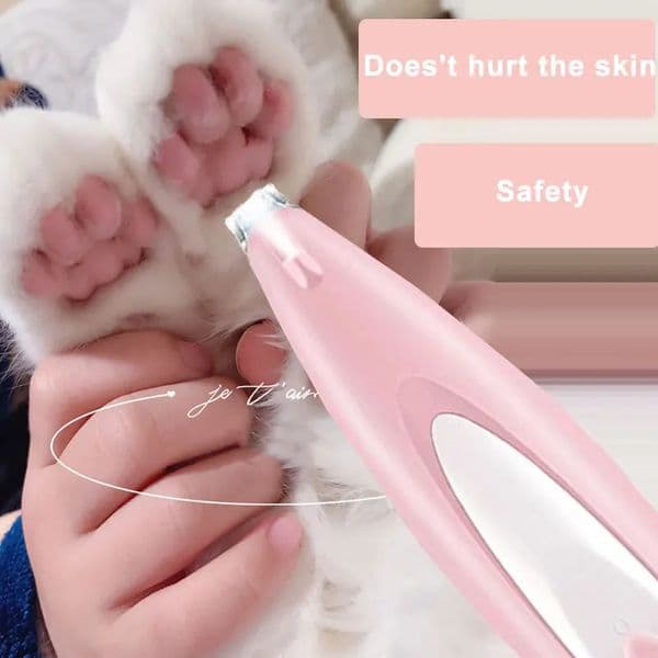 Dog Hair Trimmer Professional LED Pet Foot Grooming Clippers for Dogs Haircut Cutting Electric Shaver 240808