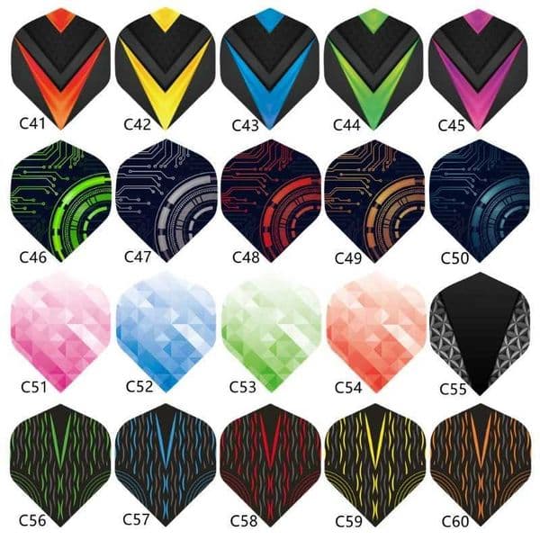 30Pcs/Pack Feather Tail Wing Flight Outdoor Sports For Soft Tip Darts Accessories Equipment Supplies For Dart Games Y240807