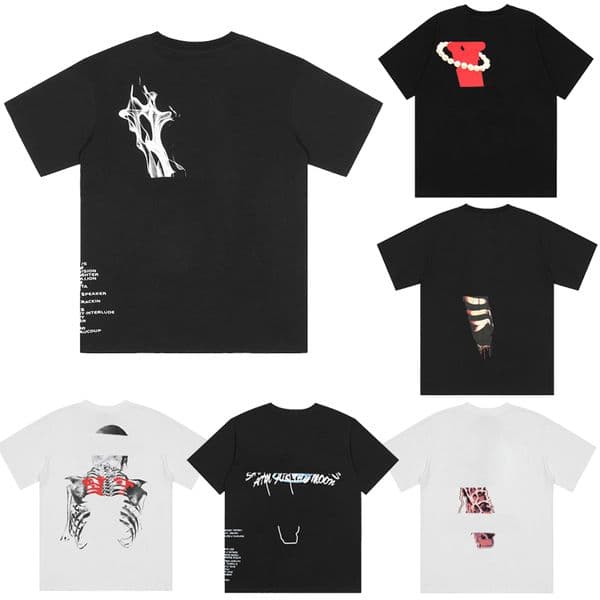Summer tee Mens Designer T shirt women T shirts High Street Fashion leisure loose O-neck Cottons white black Luxury trend Lovers tops Clothes