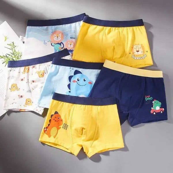 6 pieces/batch boys underwear childrens underwear clothing cotton box 1-12YW240715