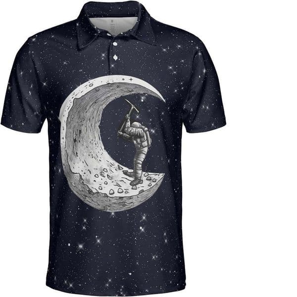 Fashion Mens Polo shirt Space Astronaut Golf for Music Shirt Men Mens Polo Shirts Dry Fit Serie Polos shirts tshirt Casual tops summer clothes Short sleeve