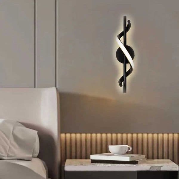 Minimalist LED lamp Nordic bedroom bedside table Sconce black and white gold decorative lighting living room corridor indoor lighting fixtures Bk240808