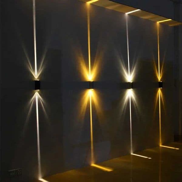 Silver Aluminum COB outdoor light 6W outdoor lighting Outdoor Waterproof IP65 wall lamp porch light Up and Down Wall SconcesCL240809