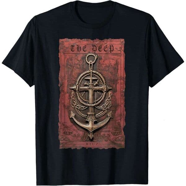 T shirt for Mens Great Nautical Ship Anchor Maritime Sailor Sea Captain Harbor Sea Anchor T-Shirt Shirts Tshirt Graphic Tee Casual Tops Clothes Short sleeve