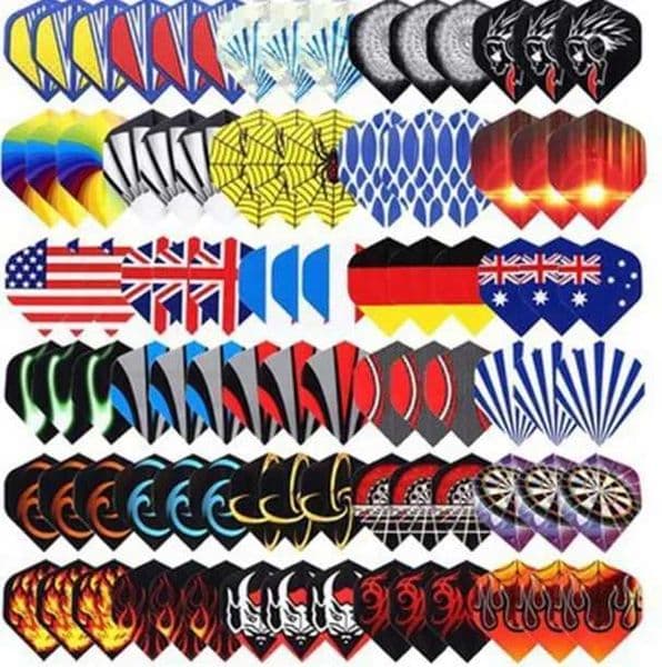77/90Pcs Cool Standard Dart Flights Nice Darts Flight Dardos Feather Outdoor Wing Tail Mixed Pattern Y240807