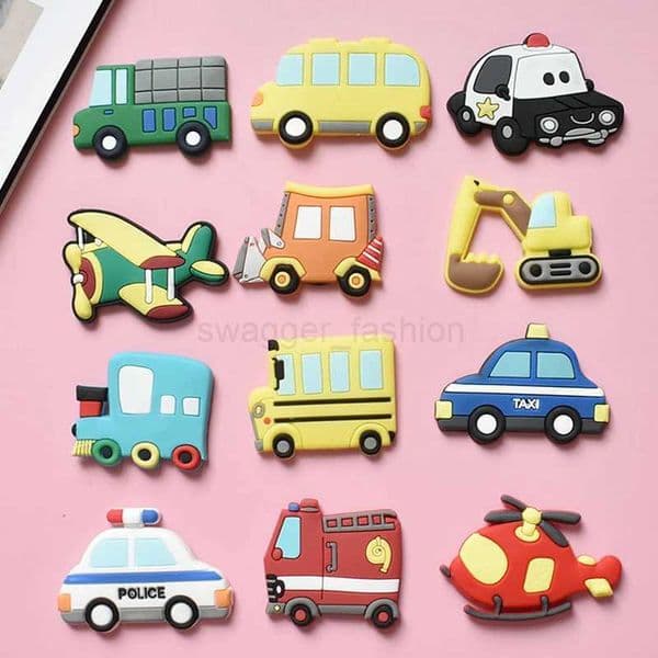 5Pcs Creative Cartoon Car Fridge Magnets For Kids Small Size Magnetic Fridge Magnet Transportation MagnetsXJ240809