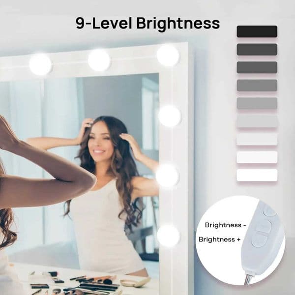 Iralan modern makeup mirror LED light bulb vanity light USB bathroom decorative table light dimmable LED vanity mirror light X250409