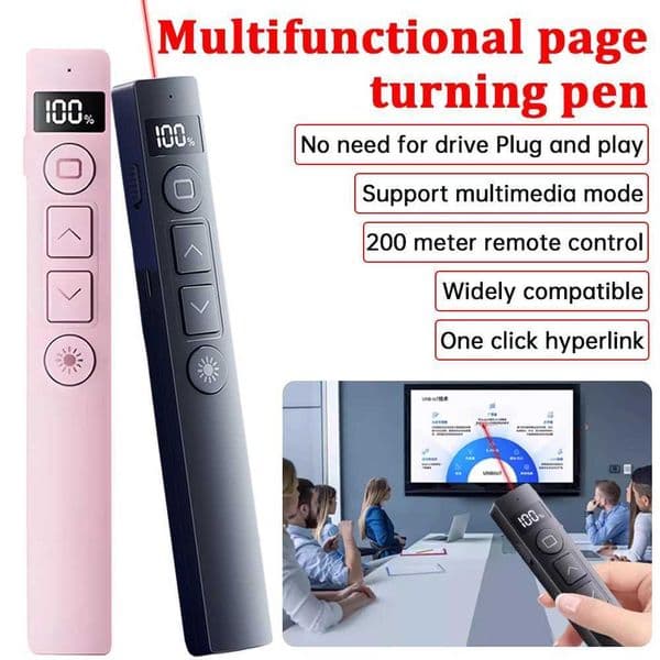 Remote Control Powerpoint Pen Increase Productivity Power Digital Display Teaching Demonstration Presentation Laser PointerM240809
