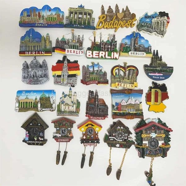 Resin 3d Fridge Magnet Refrigerator Home Decor Customized Germany Berlin Cologne Frankfurt World Tourist Souvenir Gift MagneticXJ240809