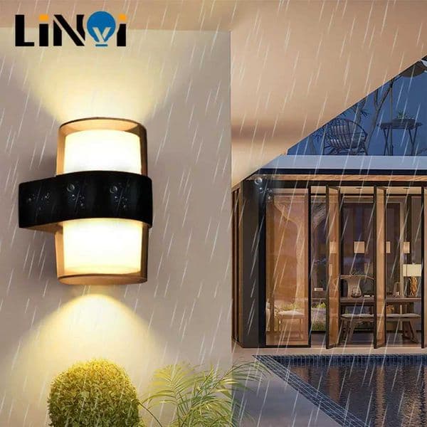 Outdoor Lighting Waterproof Garden Fence Porch Door Courtyard Balcony Exterior Decor Lamp Home Aluminum Outdoor LED Wall LightCL240809