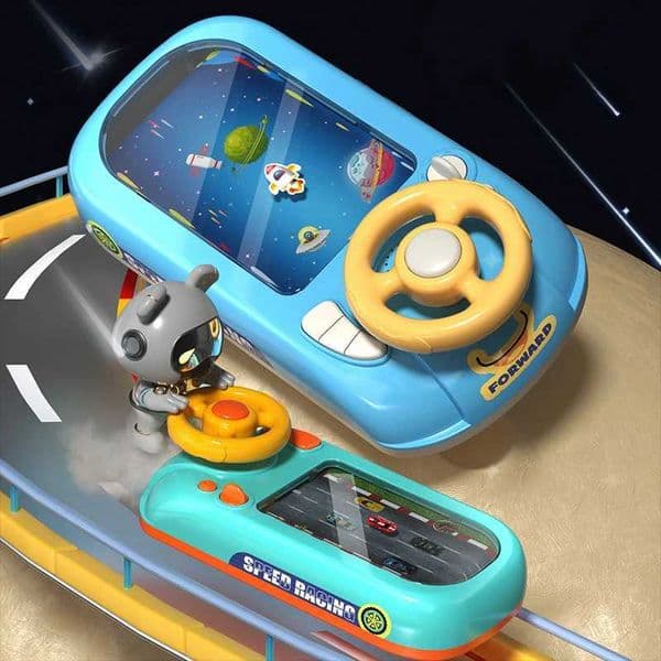 Plane Toddler Racing Car Steering Wheel Toys Musical Electronic Adventure Game Simulated Driving Interactive Toy Gift For Kids Baby slot car Car Track