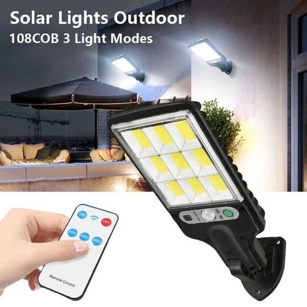 COB Solar Lights Outdoor Waterproof Motion Sensor Solar Light for Outdoor Solar Lamp Spotlights Wall Street Garden DecorationCL240809