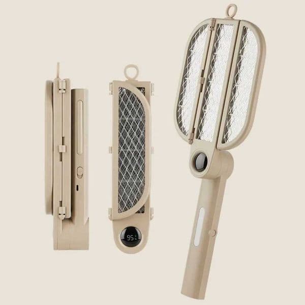 Foldable Electric Mosquito Swatter Handheld Killer Lamp USB Rechargeable Indoor Insect Trap Outdoor Camping Portable Bug Zapper Y240810